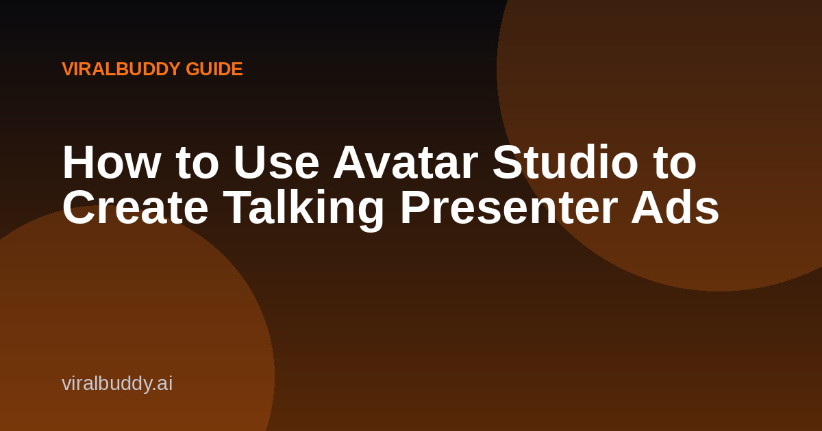 Viral Buddy Avatar Studio guide cover image