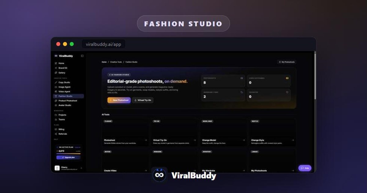 Viral Buddy Fashion Studio — how to use it