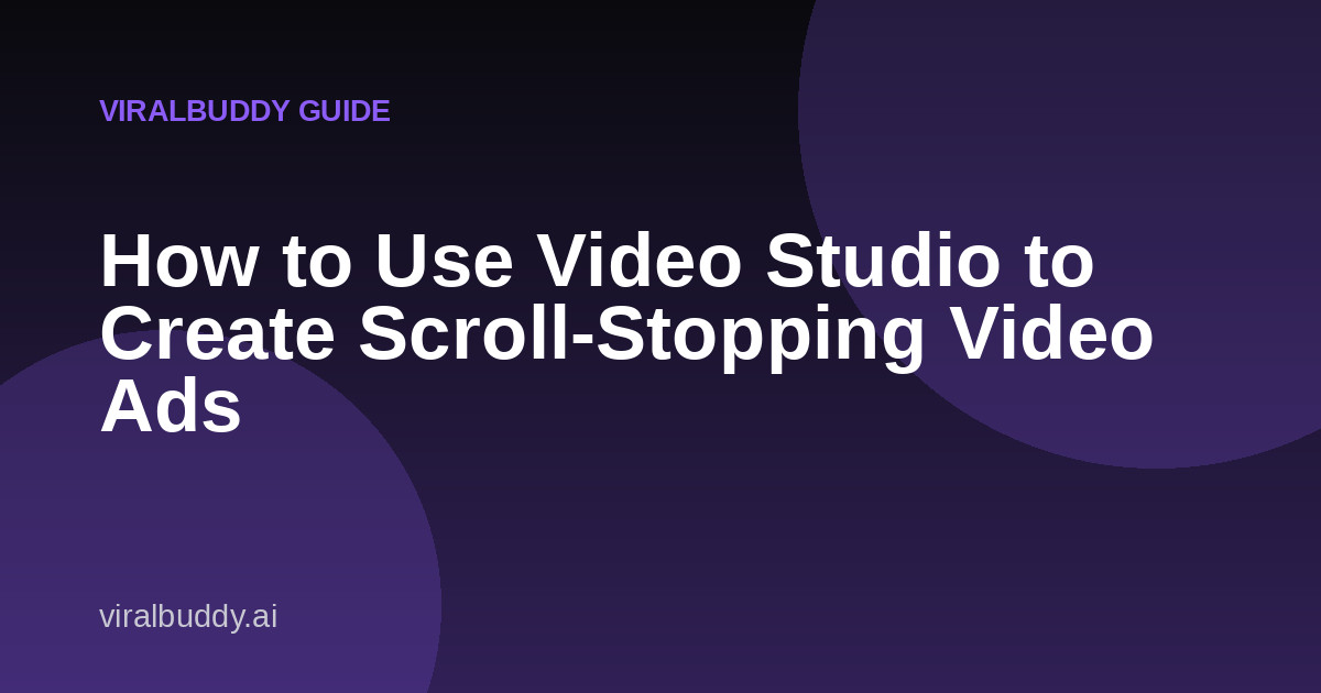 Viral Buddy Video Studio guide cover image